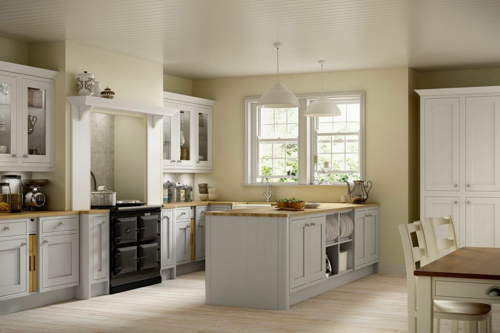 Grey and white traditional kitchen Grey and white traditional kitchen
