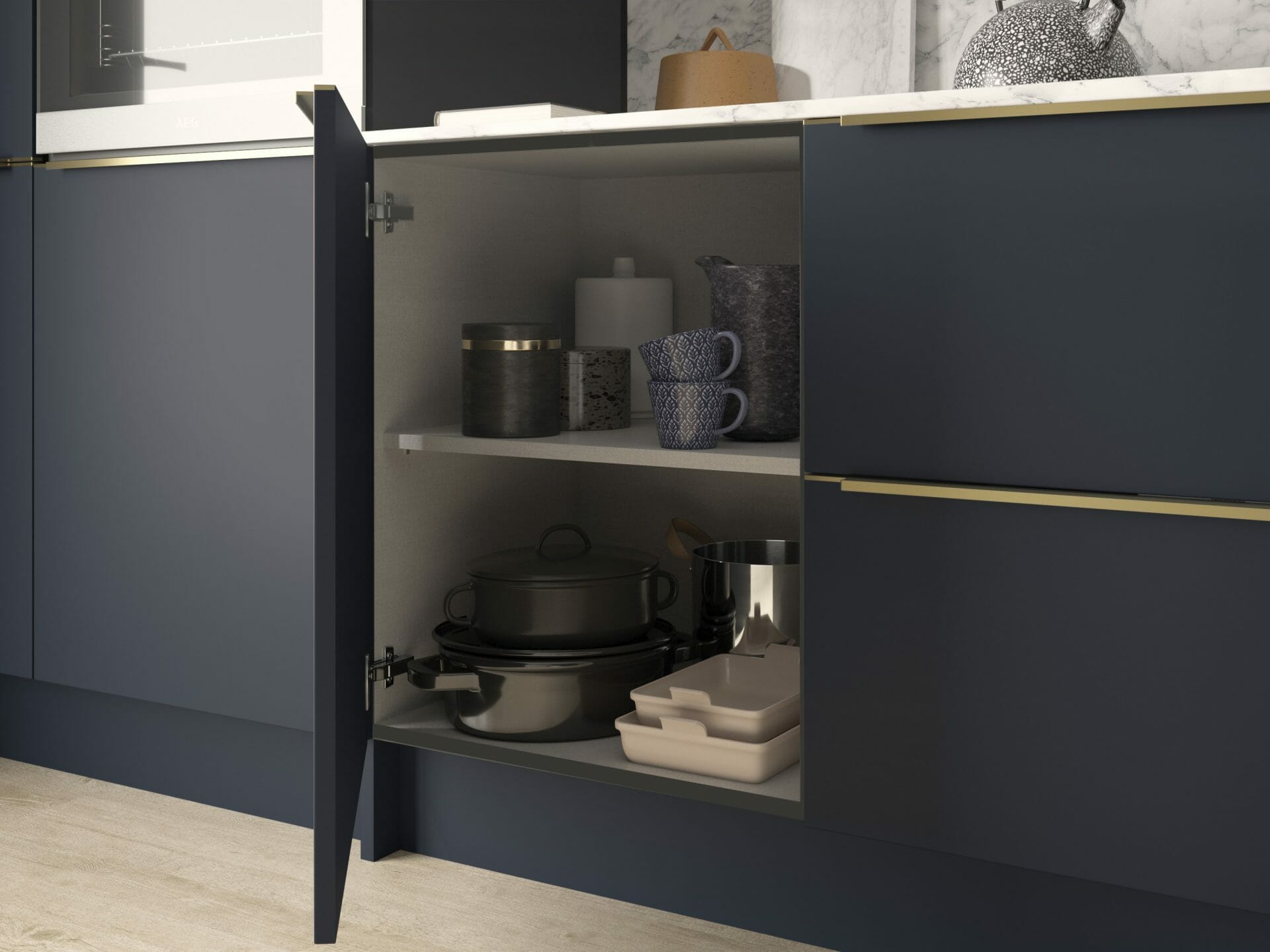 Navy modern kitchen Navy modern kitchen