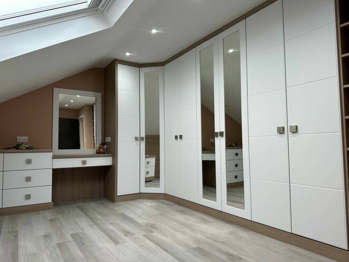 White Fitted Bedroom in Askam-in-Furness White Genoa 1 Fitted Bedroom by Mike Hughes Fitted Interiors